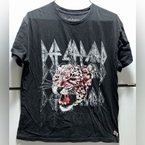 💘Licensed Def Leppard Black Cotton T-shirt